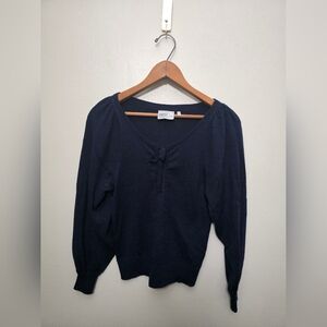 Navy Blue Knit Sweater